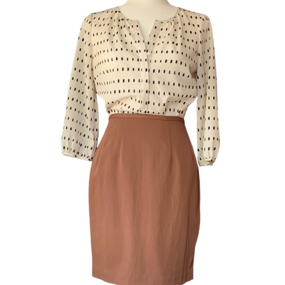 Ann Taylor NWT tailored wool pencil skirt - in caramel, fully lined - Size 4 - Picture 4 of 8